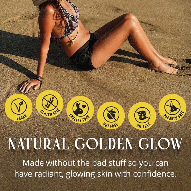 Skinerals Self Tanner Mousse, Organic Sunless Tanning Foam for Face & Body, Natural Looking, Streak-Free, Quick-Drying, Long-Lasting Fake Tan, 8 oz, Californium