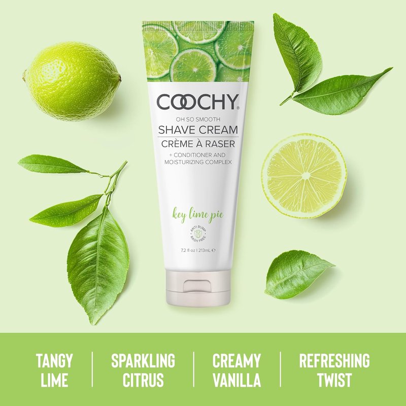 Coochy Shave Cream - Gentle Moisturizing Shave Lotion for Intimate Areas | Key Lime Pie, 32 oz