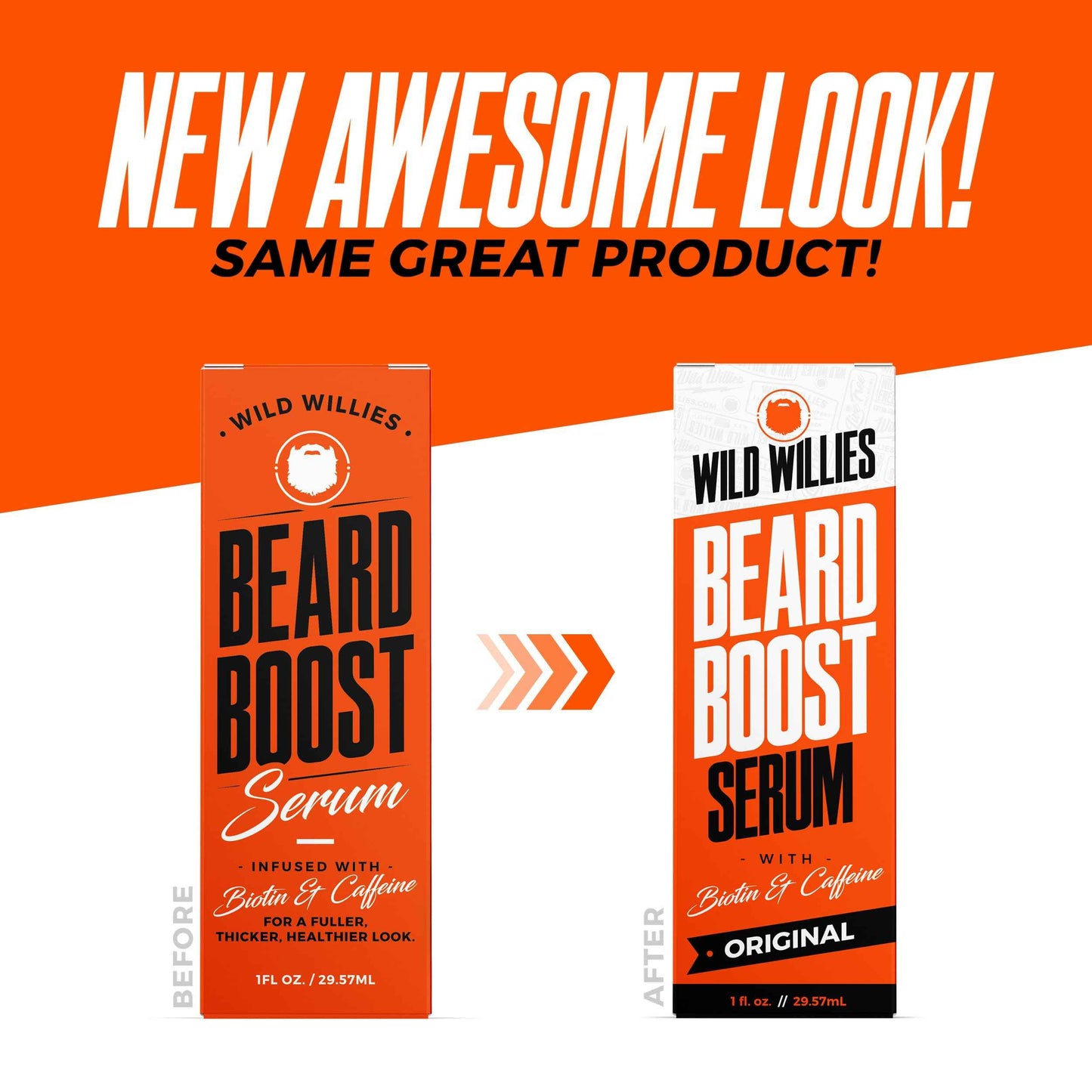 Wild Willies Beard Growth Serum (2-Pack) - Natural Beard Care with Biotin & Caffeine for Healthier, Thicker & Fuller-Looking Mustache - Daily Grooming Routine Nourishes & Hydrates Mens Facial Hair