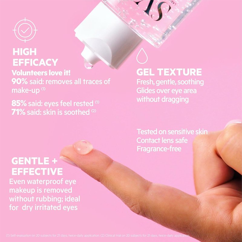 SVR Eye Makeup Remover Gel - Gentle Formula for Sensitive Eyes | Niacinamide, 125ml