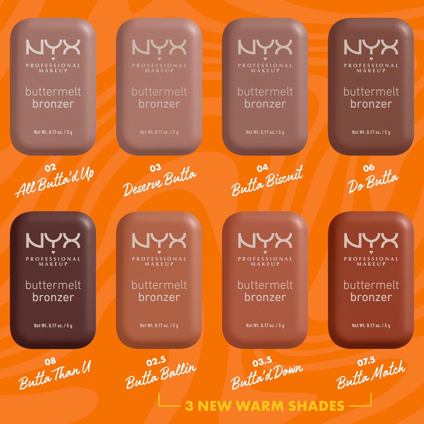 NYX PROFESSIONAL MAKEUP Matte Buttermelt Bronzer, Longwear Face Makeup with Up to 12 Hours of Wear, Vegan Formula - All Butta'D Up (Light Medium Neutral)
