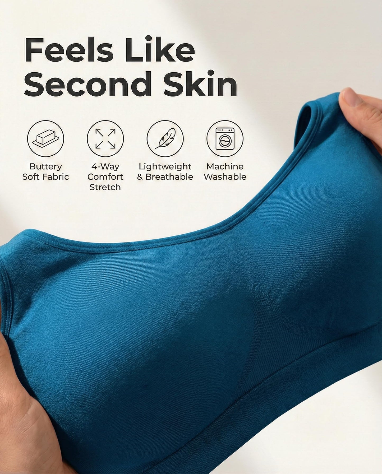 SHAPERMINT Wireless Bras for Women No Underwire – Small to Plus Size Bralettes with Support and Natural Lift