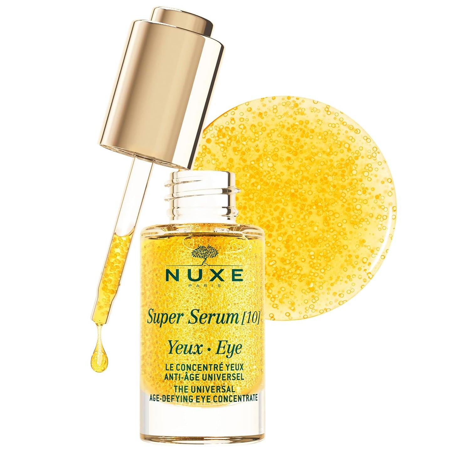 NUXE Super Serum Eye - Anti-Aging Eye Serum with Hyaluronic Acid & Botanical Caffeine | 0.5 fl oz
