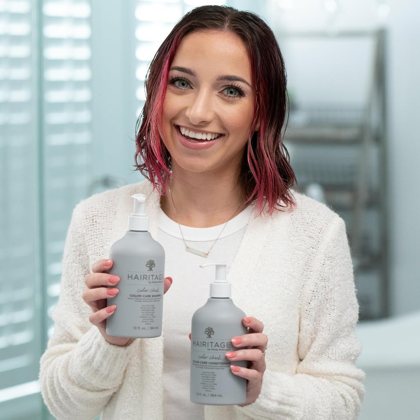 Color Check Moisturizing Shampoo & Conditioner Set - UV Protection for Color Treated Hair | 13oz Each (26oz Total)