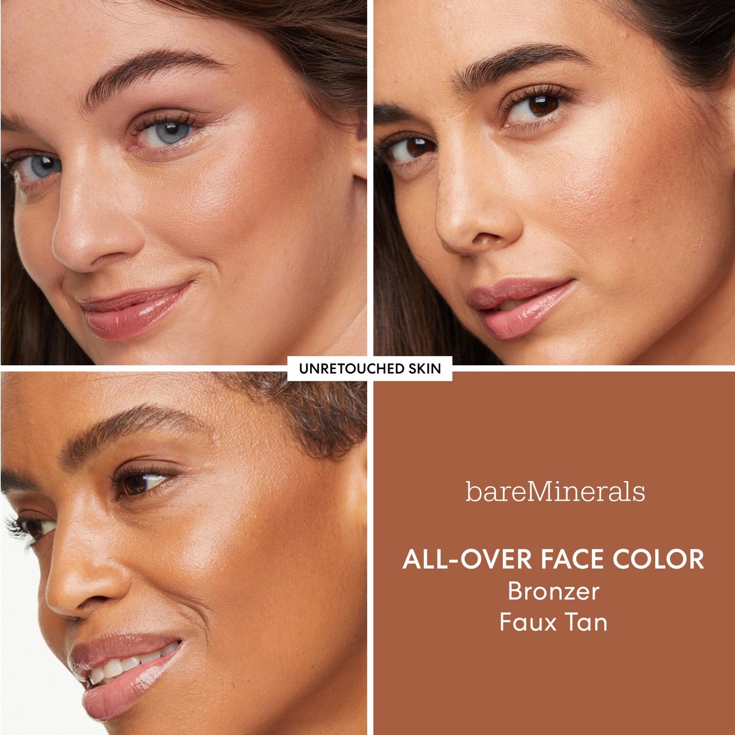bareMinerals All-Over Face Color Bronzer, Faux Tan, Vegan, Cruelty-Free & Dermatologist-Tested
