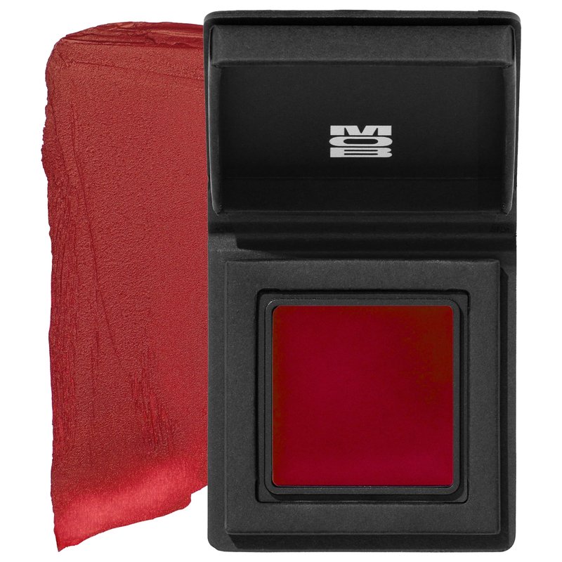 MOB Beauty Cream Clay Blush, Crimson Crush, Buildable Skincare-Infused Long Wearing, Blurring Soft Matte Color for Cheeks in Recyclable Compact, Vegan, Cruelty Free