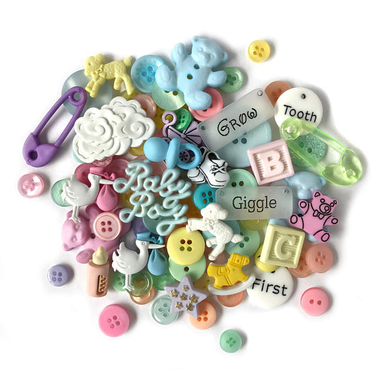 Buttons Galore and More Collection Round Novelty Buttons & Embellishments Based on Variety of Themes, Holidays and Seasons for DIY Crafts, Scrapbooking, Sewing, Cardmaking and other Projects – 50 Pcs