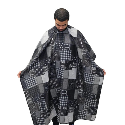 Pink Barber Cape Bandana Salon Cape Professional Hair Cutting Cape Large Size Water Hair Proof Snap Buttons