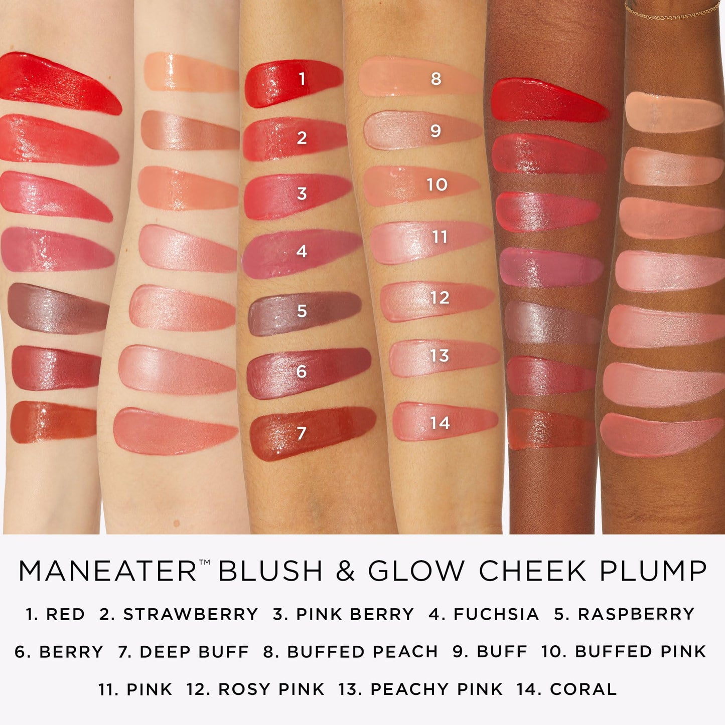 tarte maneater blush & glow cheek plump – Lightweight Cheek Tint & Illuminator with Coconut Water & Hyaluronic Acid for Hydrated, Radiant Finish,Vegan & Cruelty-Free, full size, pink