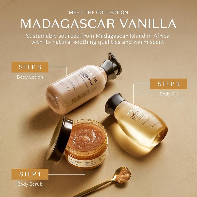 Madagascar Vanilla Body Oil - Soothing & Moisturizing Formula | 6.8 Ounce