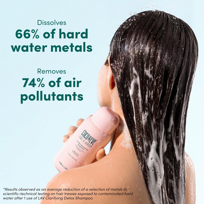 Coco and Eve Clarifying Detox Shampoo - Remove Hard Water & Product Build-Up | Color Safe & Non-Stripping (280 ml)