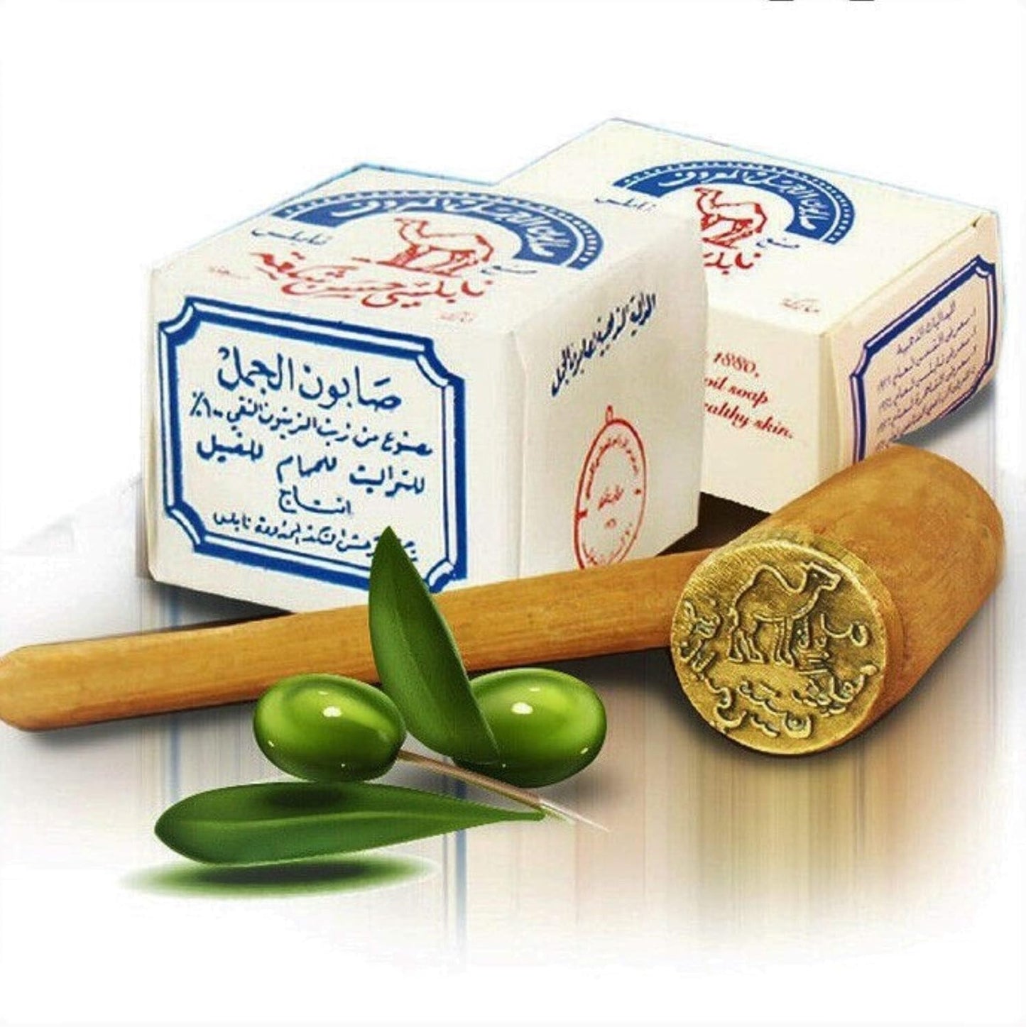 Palestinian Olive Oil Soap Bar - Handmade Organic Soap from Nablus | Traditional West Bank (12 Bars)