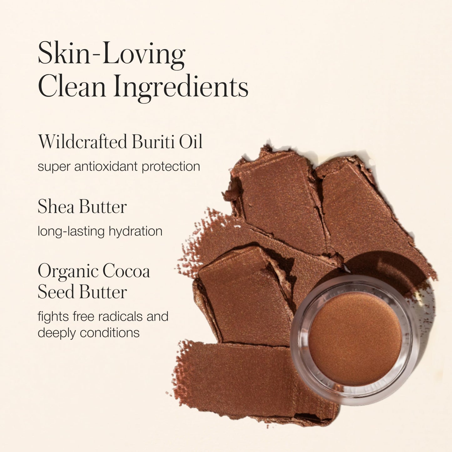 RMS Beauty Buriti Bronzer - Cream Face & Body Shimmer Bronzer & Highlighter Face Glow Highlighter Makeup Face Highlighter & Makeup