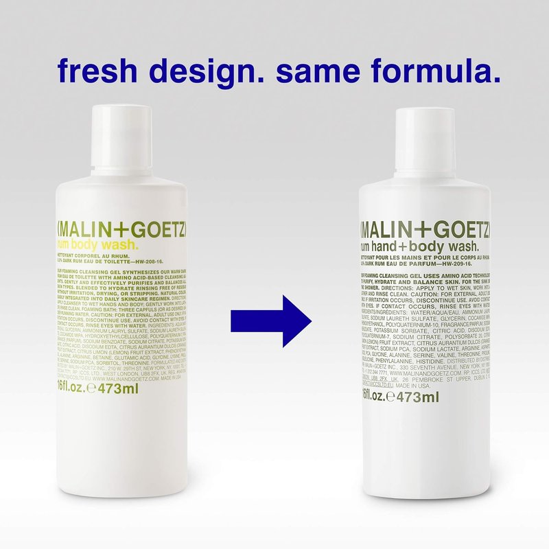 MALIN+GOETZ Hand & Body Wash - Gentle Foaming Cleanser with Botanical Extracts | Hydrating & pH-Balanced Unisex Scent