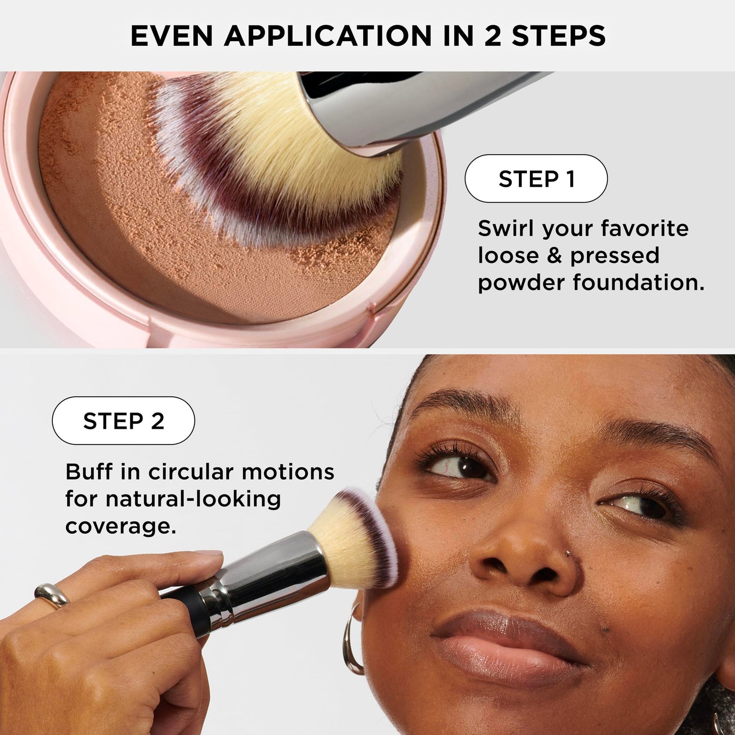 IT Cosmetics Heavenly Luxe Flat Top Buffing Foundation Brush #6 - Foundation Brush for Liquid Makeup & Foundation Powder - Makeup Brush With Award-Winning Heavenly Luxe Hair