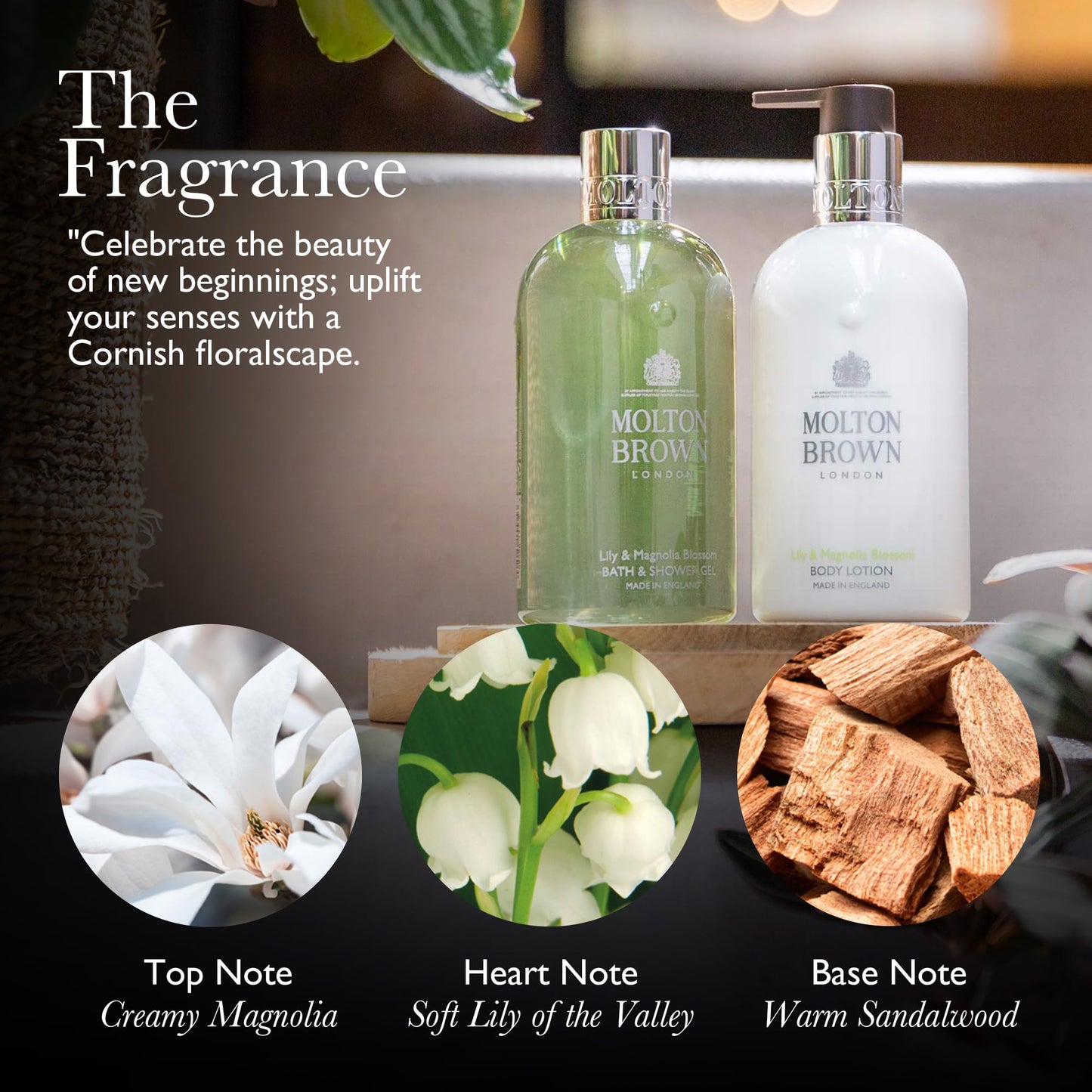 Molton Brown Lily & Magnolia Blossom Body Lotion, 10 fl. oz.