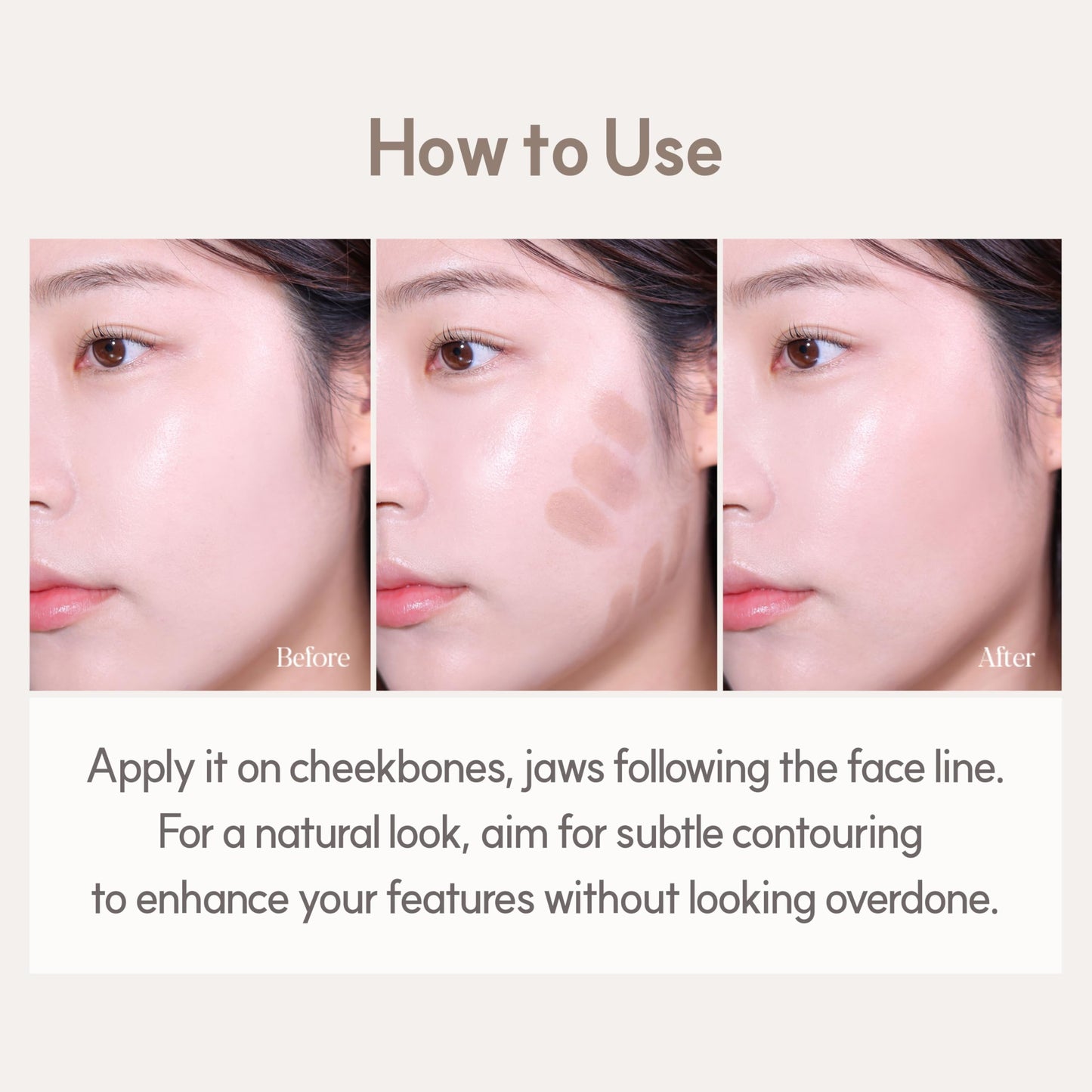 Espoir Be Glow Shading Stick Contour #2 Cool Gray│Creamy Solid Texture & Smooth Gliding on Face with Hyaluronic Peptide, Well-Blending and Seamless Contouring for Daily Makeup, Natural Color