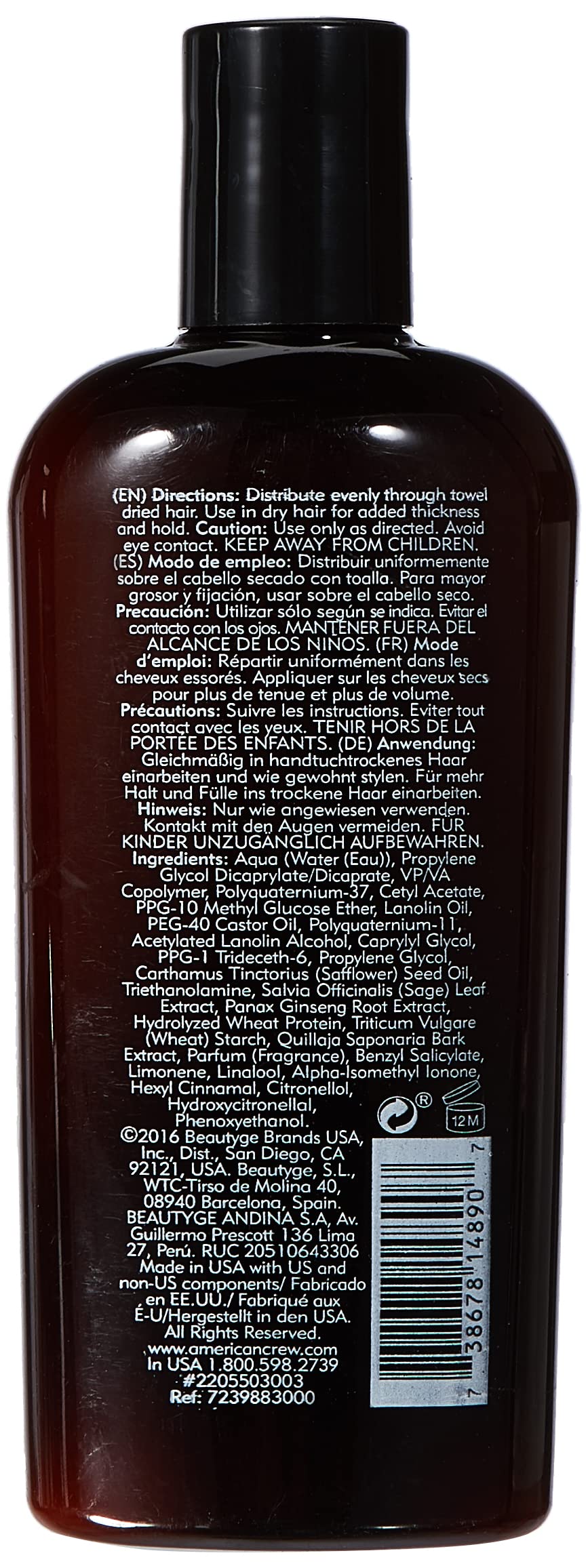 AMERICAN CREW Men's Hair Texture Lotion with Light Hold & Low Shine, 8.4 oz & Men's Fiber Cream with Medium Hold & Natural Shine, 3.3 oz