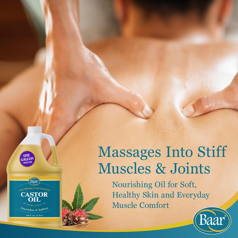 Castor Oil, Gallon for Personal Care