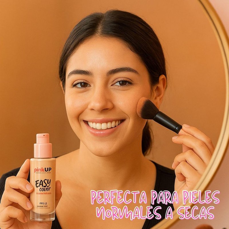 Pink Up Liquid Makeup - Medium Coverage Foundation with SPF 15 | Lightweight, Water-Based, Cinnamon Shade
