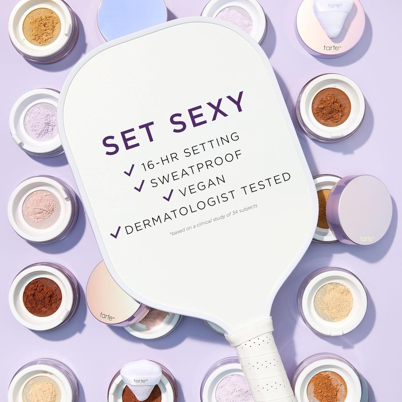 Tarte Creaseless Setting Powder - Lightweight Loose Face Powder for Longwear Finish | Vegan & Oil-Absorbing Formula