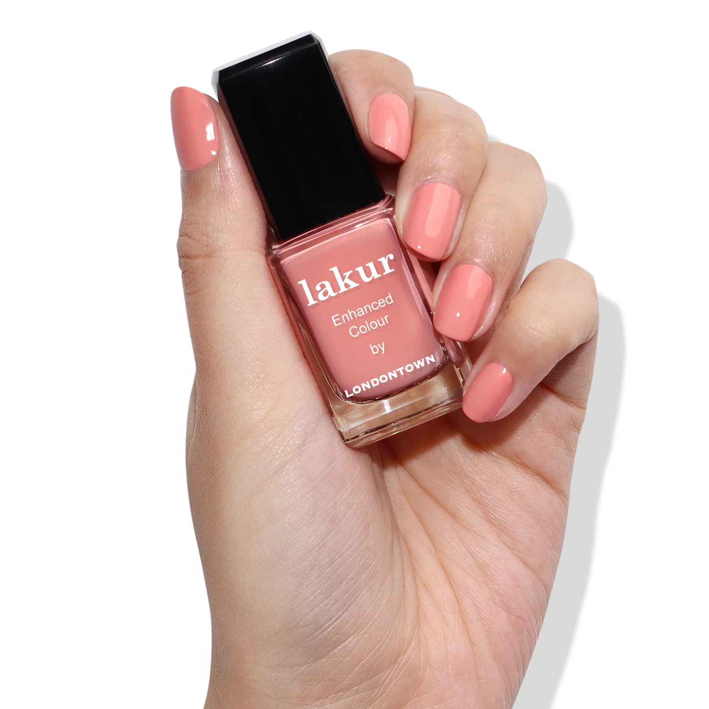 LONDONTOWN Lakur Nail Polish – Purple & Pink Shades, Rose-Tinted Glasses, 0.4 Fl Oz, Long-Lasting, Streak-Free, Chip-Resistant | 21+ Free Non-Toxic Vegan Nail Color, Strengthens & Hydrates Nails