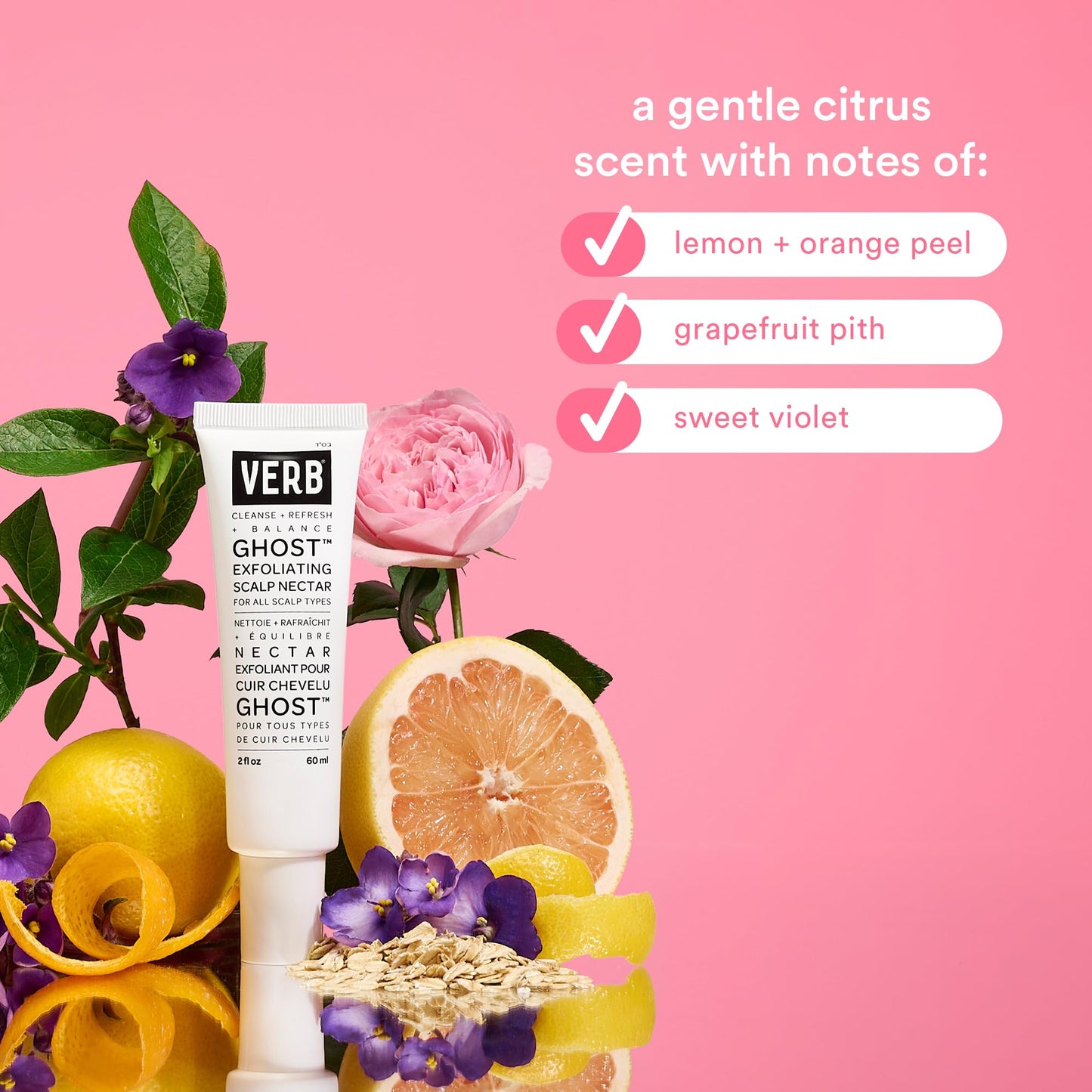 VERB® Scalp Care Bundle: Dandruff Shampoo, 8 fl oz + Ghost Scalp Exfoliating Nectar - Gently cleanse and remove dandruff and buildup for a clean, nourished scalp + moisturized hair
