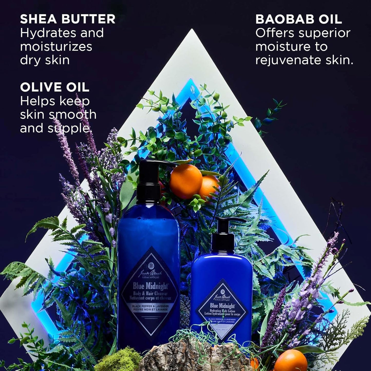 Jack Black Hydrating Body Lotion - Blue Midnight Scent | 16 oz Moisturizer