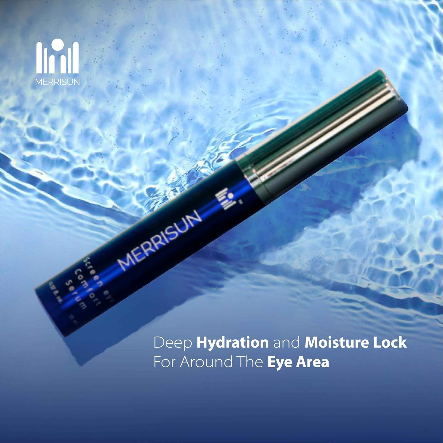 Under Eye Serum for Dark Circles and Puffiness – Powered by Peptides, Rockrose, and Hydrating Actives with 360° Steel Roller Applicator