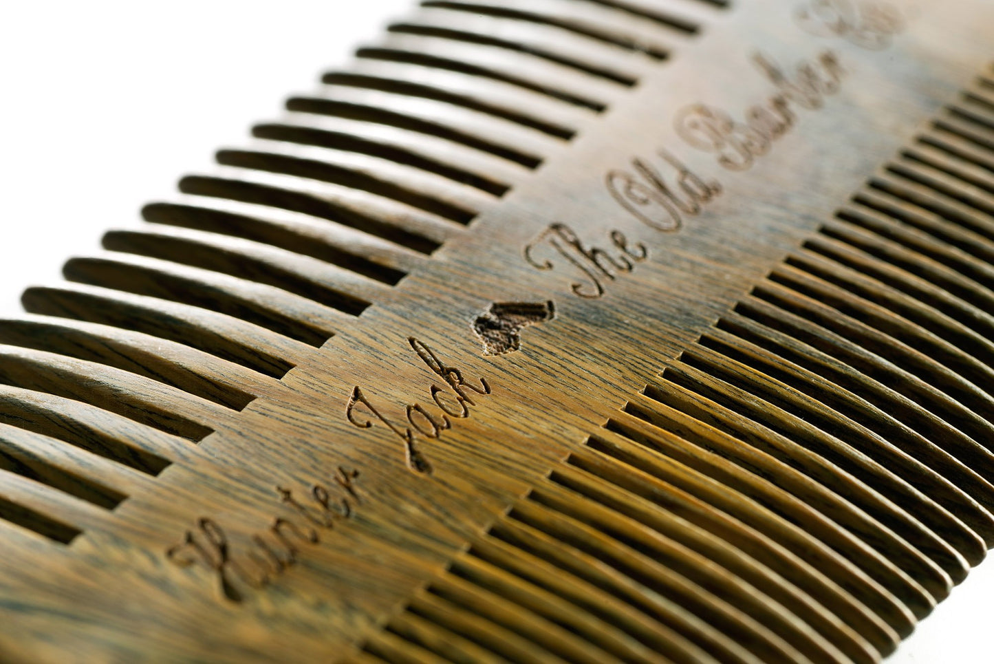 Premium Sandalwood Beard Comb for Men - Natural Wooden Comb with Dual Fine & Coarse Teeth, Anti-Static Mustache Comb, No Snag or Pull, Pocket Size with PU Leather Case, Ideal Grooming Kit for Him