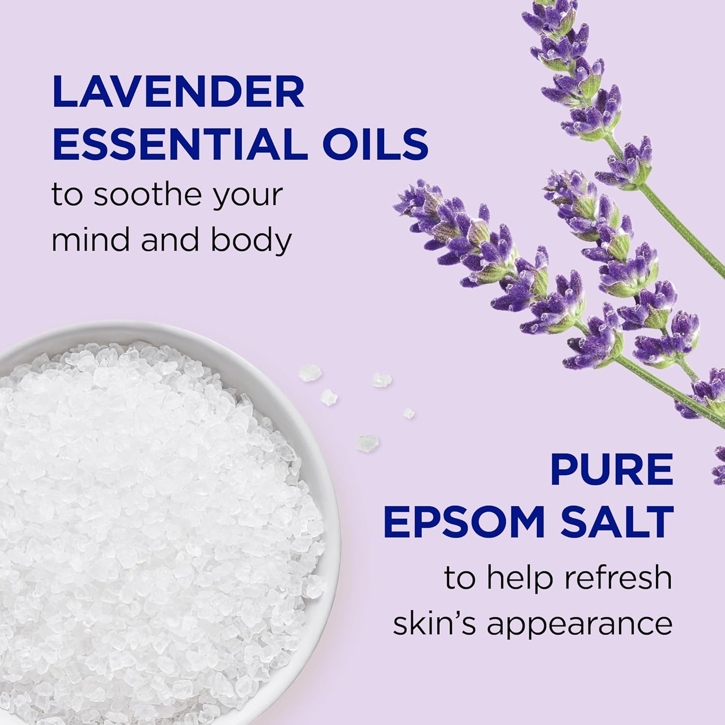 Dr Teal's Foaming Bath Bundle - Pure Epsom Salt for Soothing Sleep & Relaxation | Lavender & Eucalyptus Spearmint (Pack of 6)