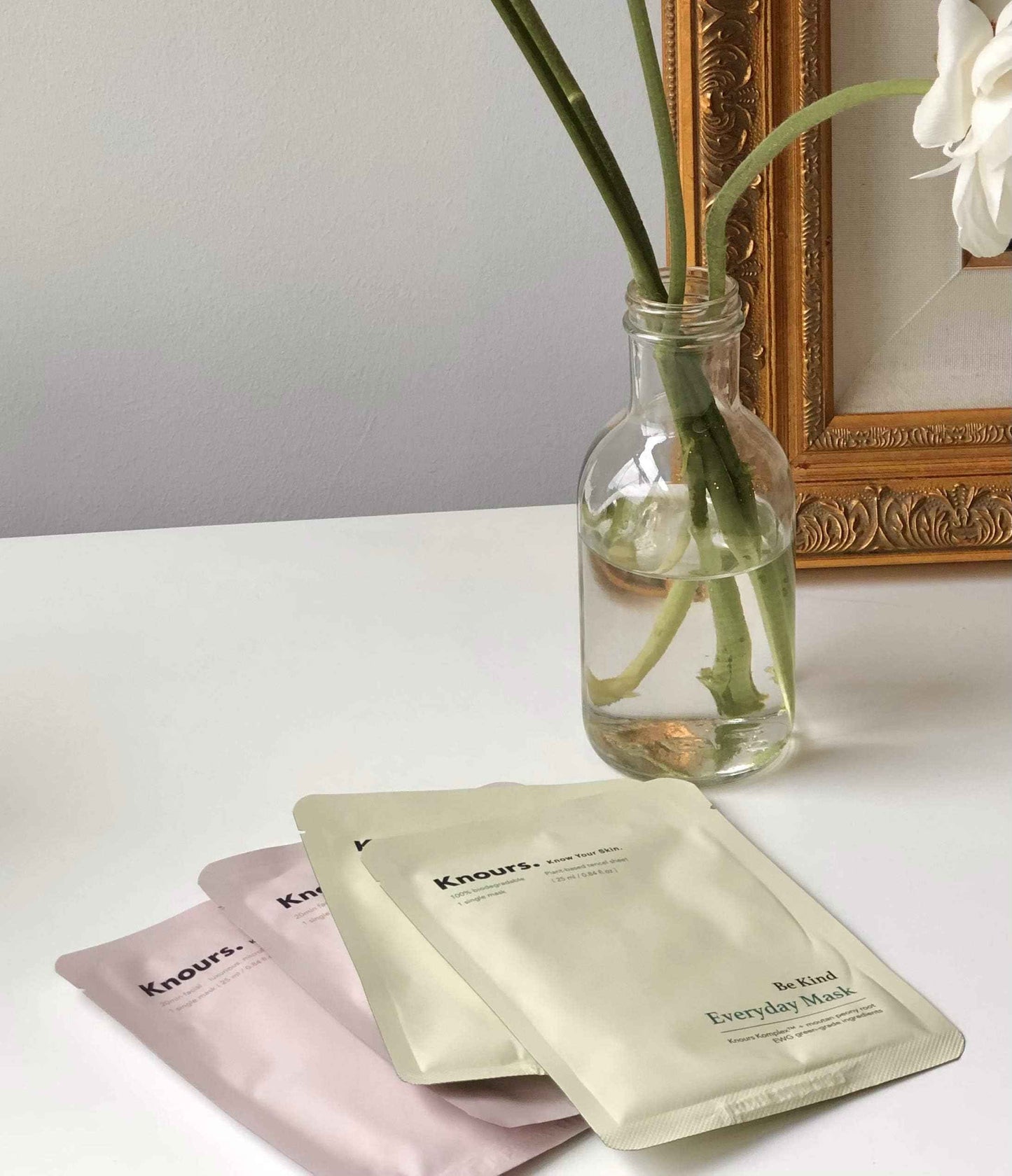 Knours. Nourishing & Hydrating Mask, Rose Water Toning Rejuvenating Facial Nourishing Clean Beauty (10 Count)