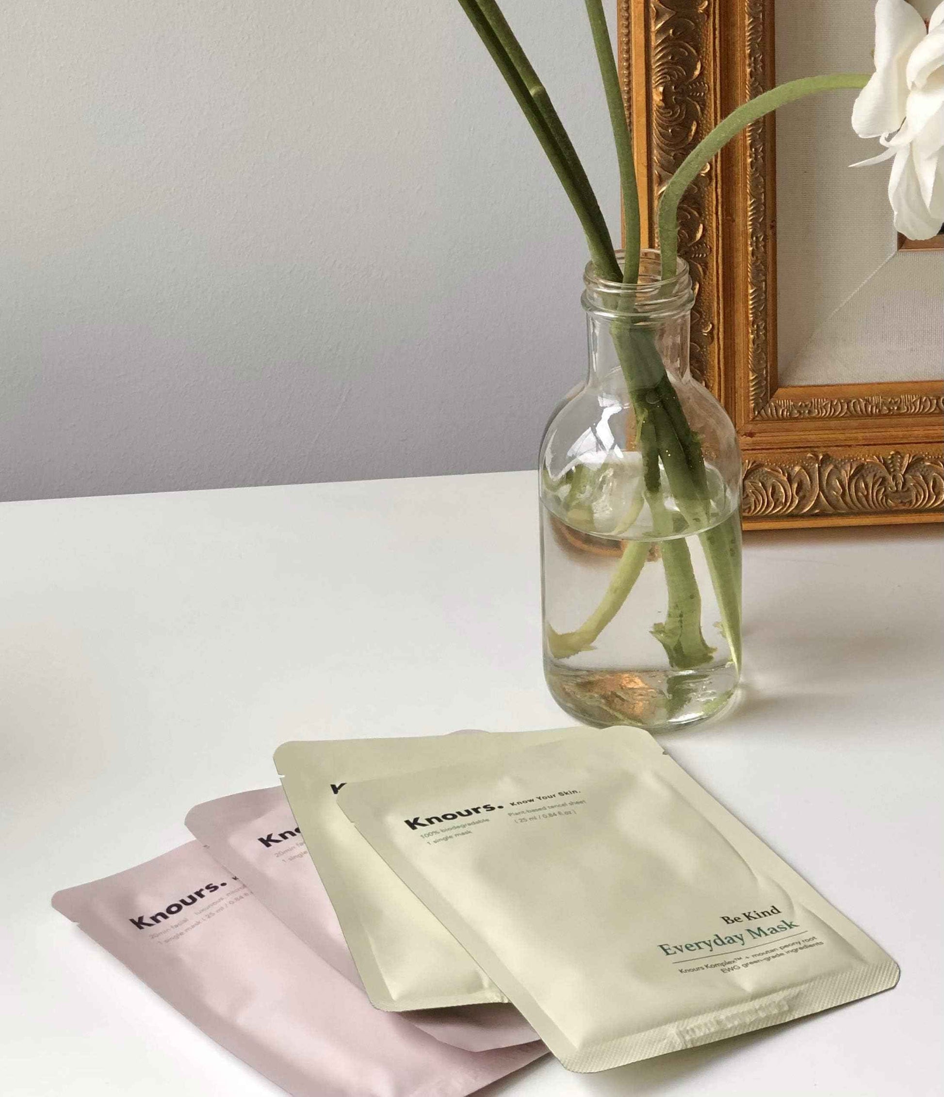 Knours. Nourishing & Hydrating Mask, Rose Water Toning Rejuvenating Facial Nourishing Clean Beauty (10 Count)