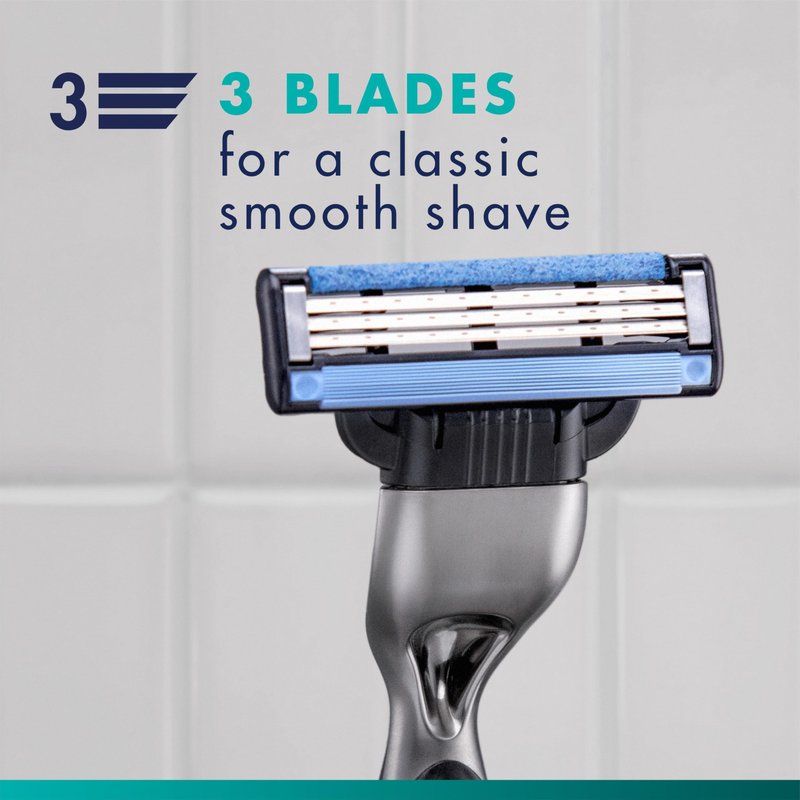 Gillette Mach3 Men's Razor Blades, 15 Blade Refills