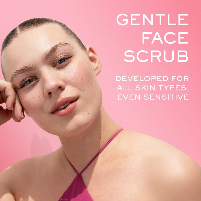 NUXE Very Rose Radiance Face Scrub with Floral Water. Gentle Exfoliating Care that Cleans Deeply for Soft, Smooth, Hydrated Skin. Suitable for Sensitive Skin, 2.5 Fl Oz