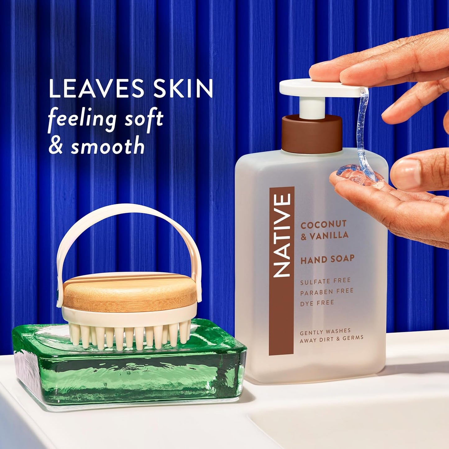 Native Liquid Hand Soap - Coconut & Vanilla Scent | Non-Drying Formula for Soft Hands, 13 oz