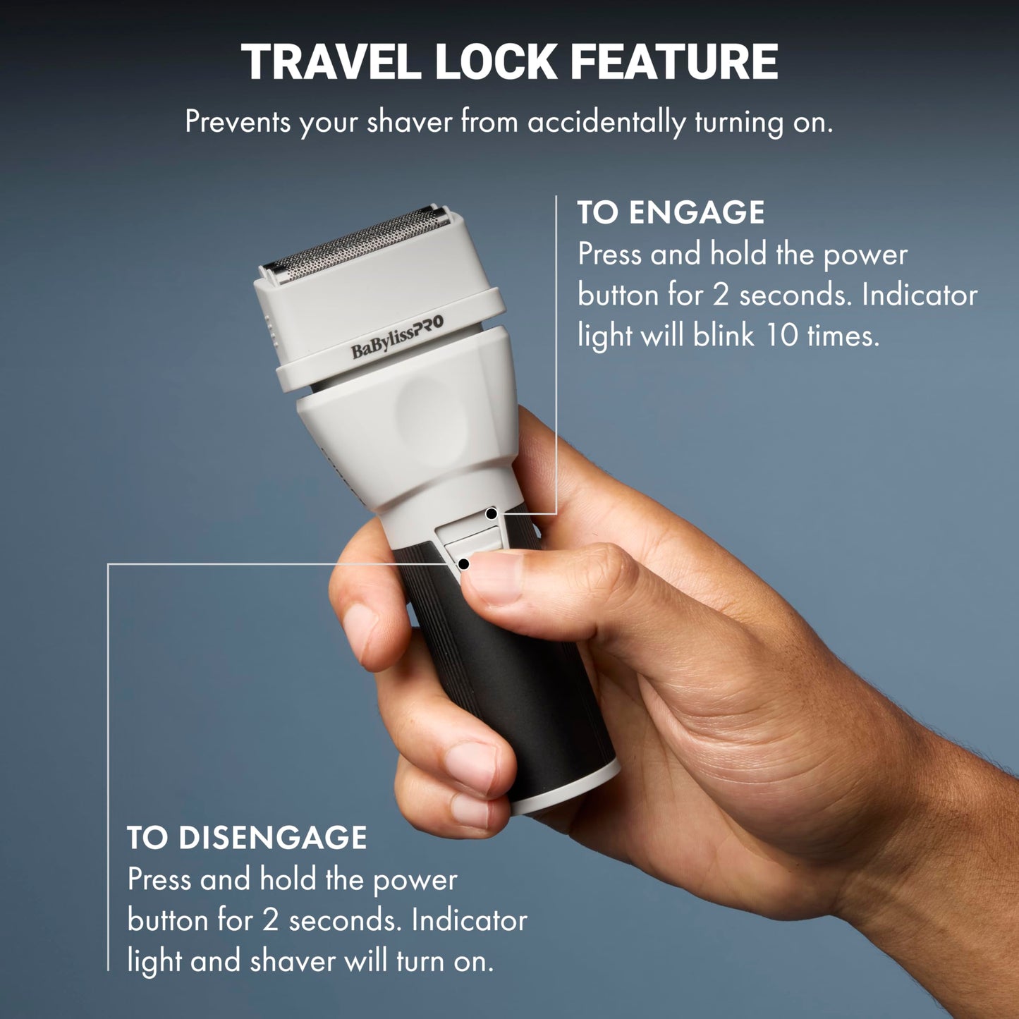 BaBylissPRO COREFX Professional Double Foil Electric Shaver for Men - Waterproof Cordless Wet/Dry Foil Razor with 9,000 RPM Motor and USB-C Charging