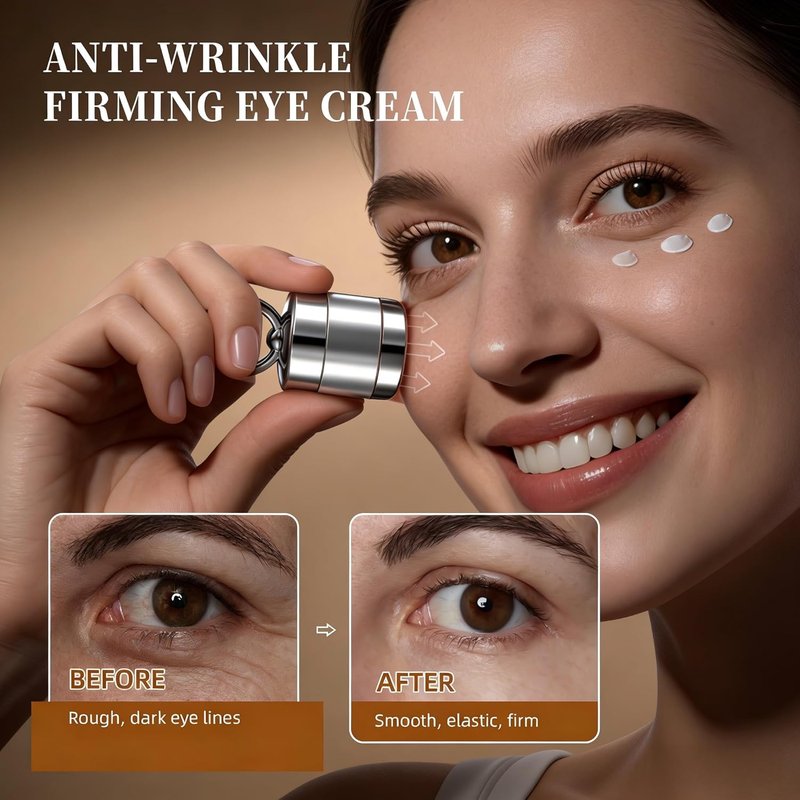 Angel Silk Firming Neck-Eye Cream Bundle - Tightening & Revitalizing Set with Electric Massage & Red Light for Anti-Wrinkle Care