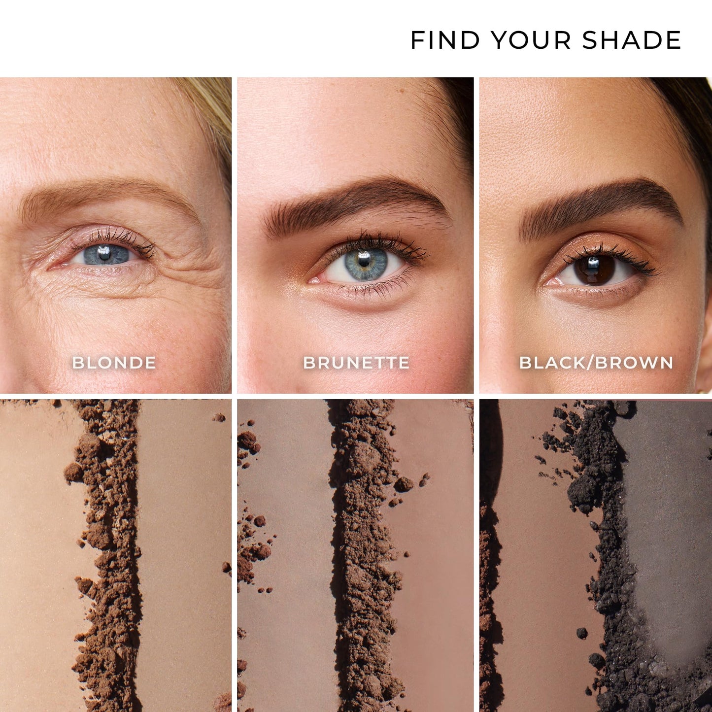 Soft Brow Define & Fill Powder Duo, Includes Dual ended Brush, Vegan and Cruelty Free (Blonde)