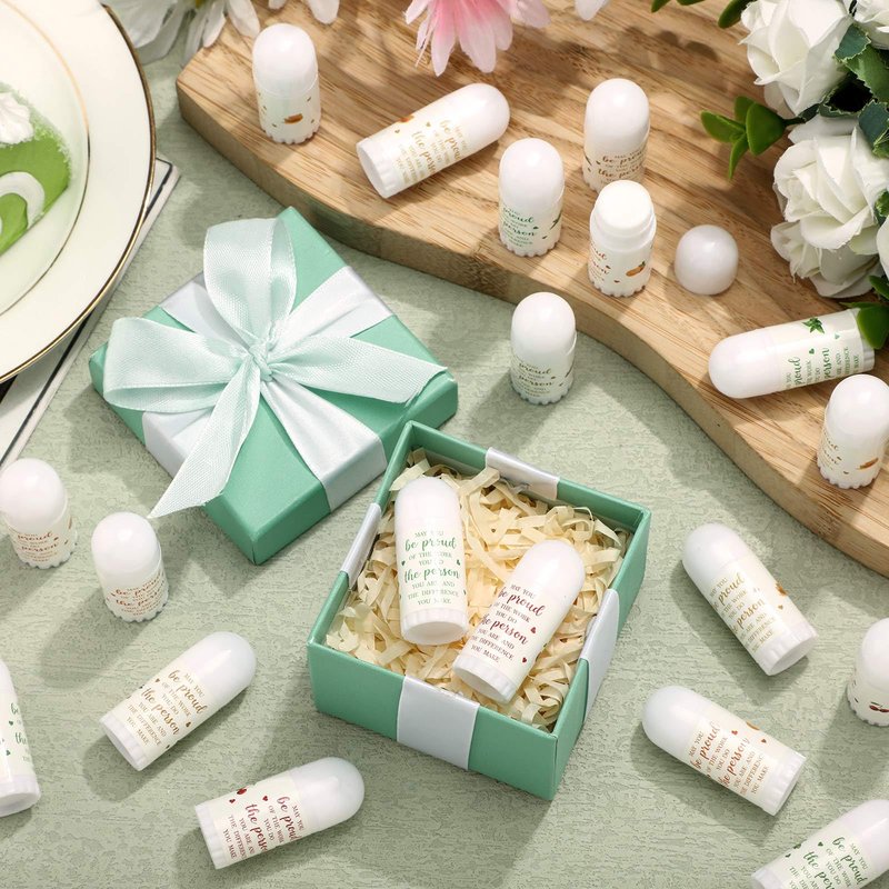 Swiffen 50 Pcs Mini Lip Balm Bulk for Teachers Coworkers Thank You Appreciation Gifts Moisturizer Assorted Flavors Beeswax Natural Ingredients Dry Chapped Lip Care Products for Women Friend Men