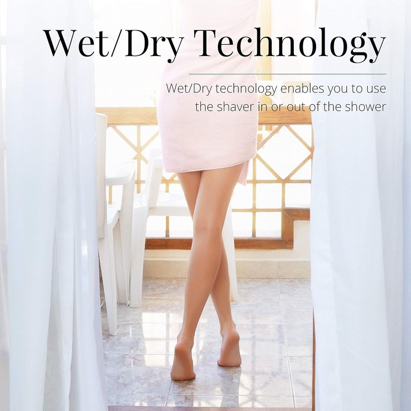 Remington Electric Shaver for Women - 4-Blade Smooth Glide Foil & Bikini Trimmer | Wet/Dry Use, Almond Oil Strip