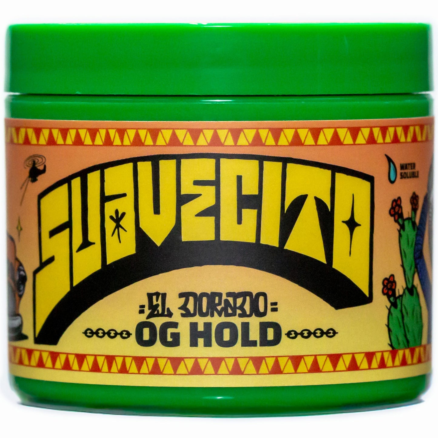 Suavecito Pomade Spring Edition Original Hold For Men 4 oz, 1 Pack - Medium Shine Water Based Wax Like Flake Free Hair Gel - Easy To Wash Out - All Day Hold For All Hairstyles - El Dorado scent