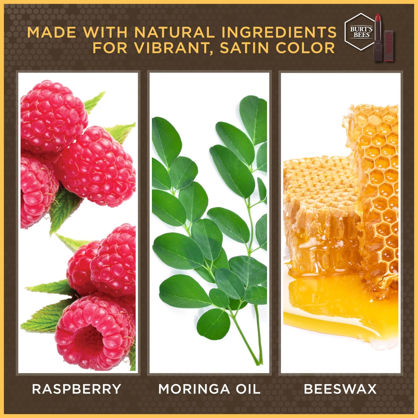 Burt’s Bees 100% Natural Moisturizing Lipstick, Ruby Ripple, 1 Tube