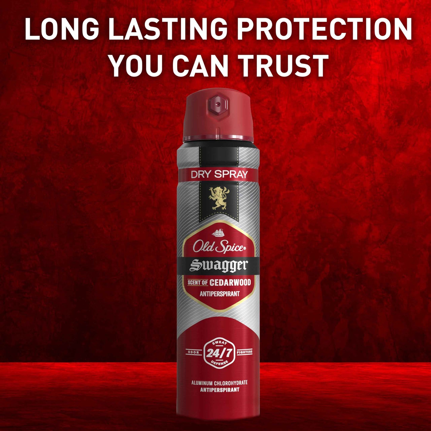 Old Spice Dry Spray Antiperspirant Deodorant for Men, 24/7 Sweat & Odor Protection, 24/7 Sweat Defense & Lasting Freshness, Swagger with Cedarwood Scent, 4.3 oz (Pack of 3)