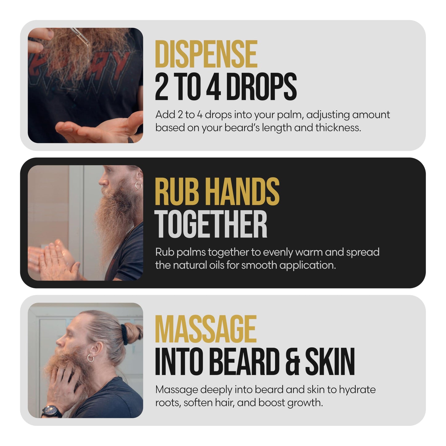 The Beard Struggle - Beard Growth Oil - Asgardian Secret, Gold Collection (1 Fl oz) - Night Liquid Elixir - Beard Oil for Men - Softens, Moisturizing, & Healthier Beard Growth