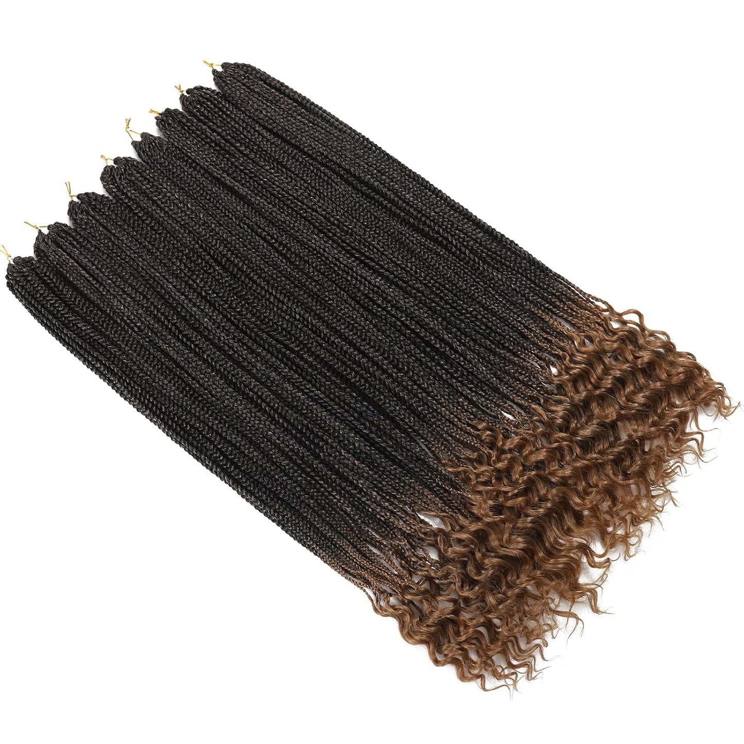 Goddess Crochet Box Braids - 144 Strands 24 Inch Curly Ends | 8 Packs for Black Women