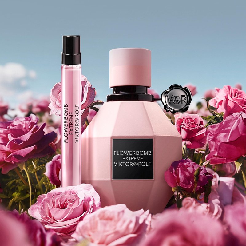 Viktor&Rolf - Flowerbomb Extreme - Eau de Parfum Intense Womens Perfume - Intense & Floral - With Raspberry, Jasmine, Rose, Orange Blossom & Vanilla Bean - 0.3 Fl Oz