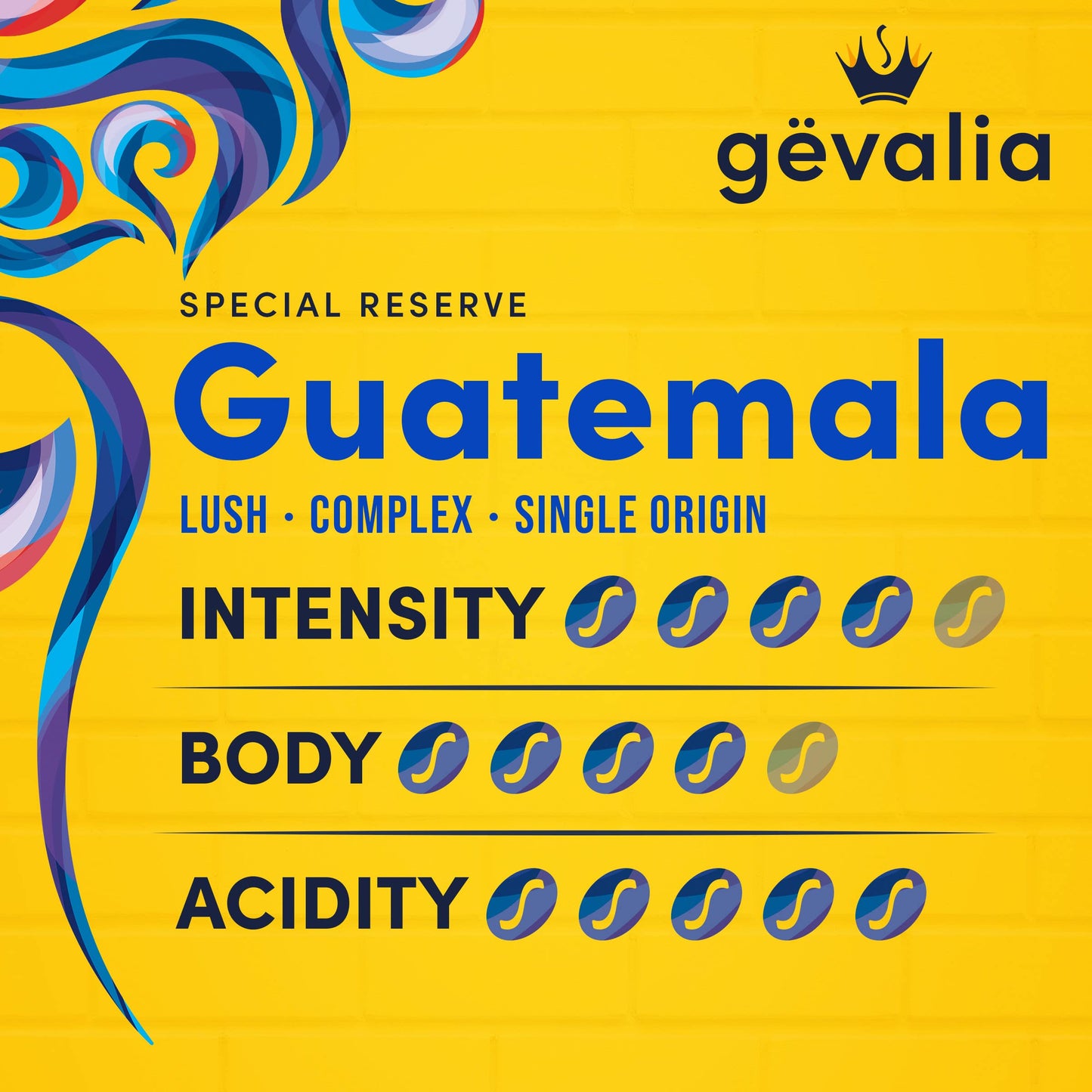 Gevalia Special Reserve Guatemala Single Origin Medium Roast Coarse Ground Coffee, 10 oz. Bag