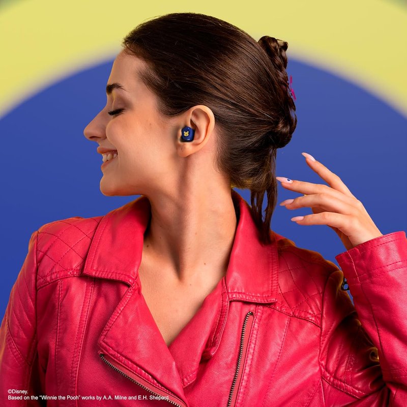 Winnie The Pooh Bluetooth Earbuds - Wireless Headphones with Charging Case | Up to 30 Hrs Playtime, Perfect Gift for Fans