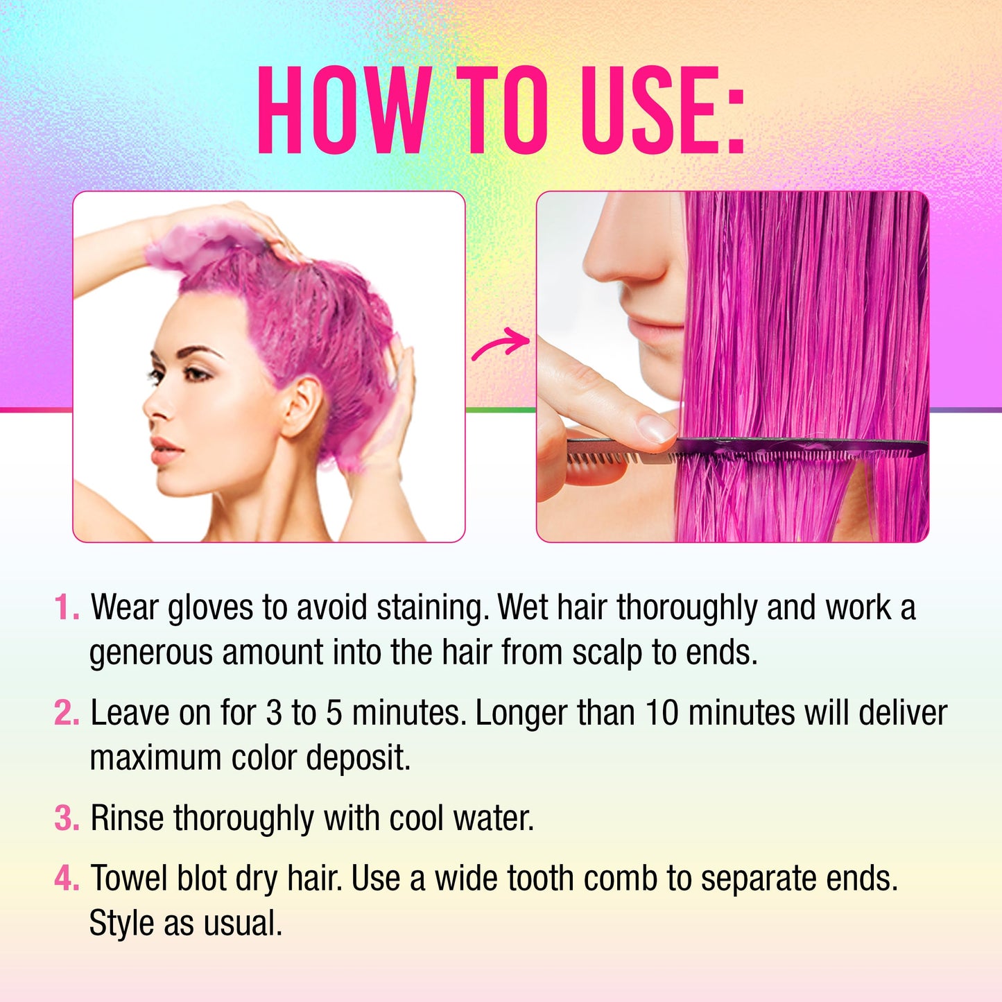 Punky Colour 3-in-1 Color Depositing Conditioner & Hair Cleanser – Pinktabulous, Semi Permanent Hair Color, Temporary Hair-Dye, Sulfate-Free, Vegan, 8.5 fl oz